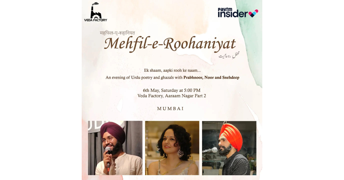 Snehdeep Singh Kalsi and his co-artists are performing at this wonderful Mehfil on 6th May